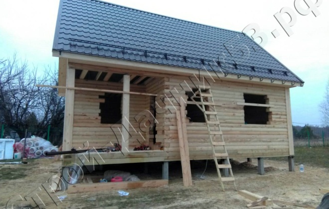 4 Брусовой дом проекту К-34 6×9, 94.5 м², Тульская область, Ясногорский район, к.п (2)